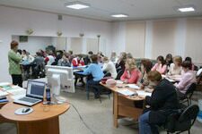 Идет лекция по ландшафтному дизайну